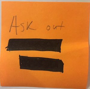 NY's resolution: Ask out _____ ______ [redacted]
