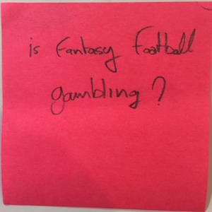 Is Fantasy Football gambling?