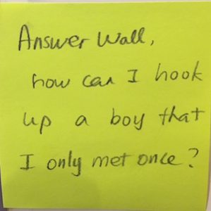 Answer Wall, how can I hook up a boy that I only met once?