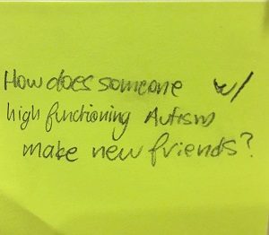 How does someone w/ high functioning Autism make new friends?