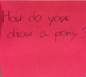 How do you draw a pony?