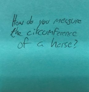 How do you measure the circumference of a horse?