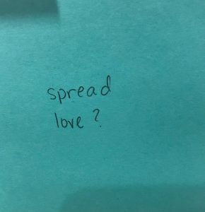 Spread love?