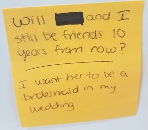 Will (redcated) and I still be friends 10 years from now? I want her to be a bridesmaid in my wedding