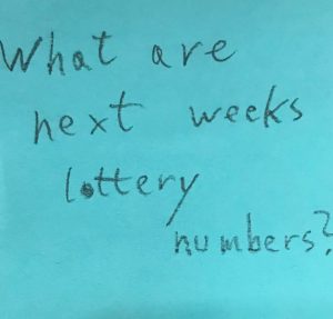 What are next weeks lottery numbers?