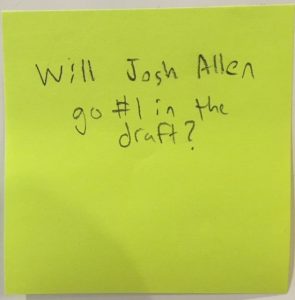 Will Josh Allen go #1 in the draft?