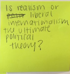 Is realism or liberal internationalism the ultimate political theory?