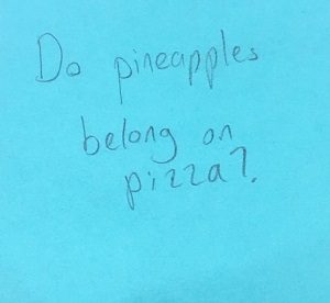 Do pineapples belong on pizza?