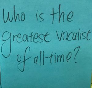 Who is the greatest vocalist of all time?