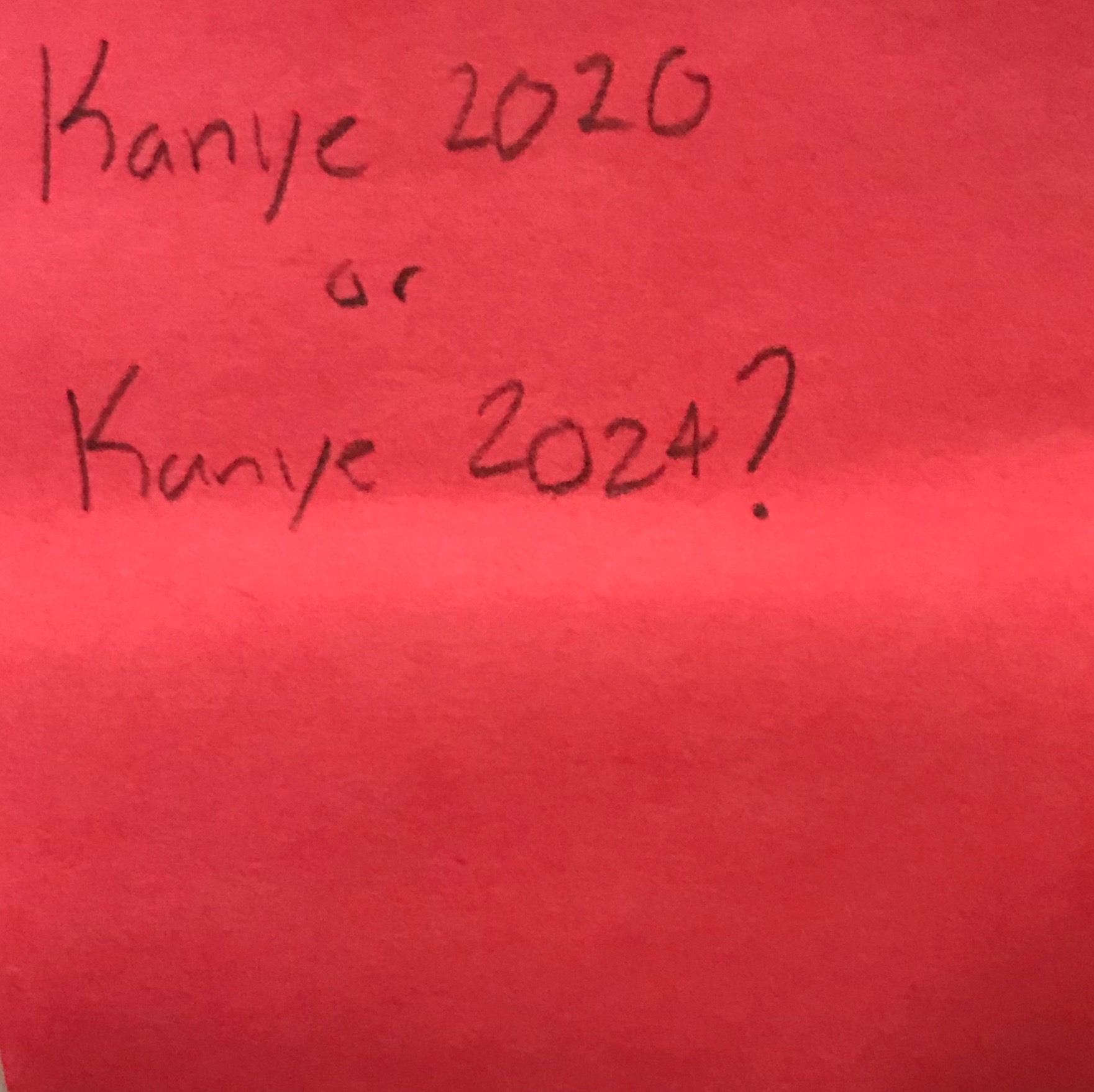 Kanye 2020 or Kanye 2024? The Answer Wall