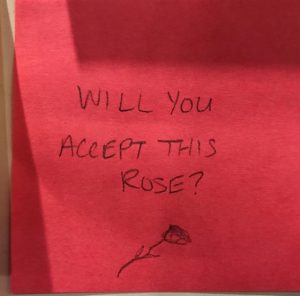 Will you accept this rose?