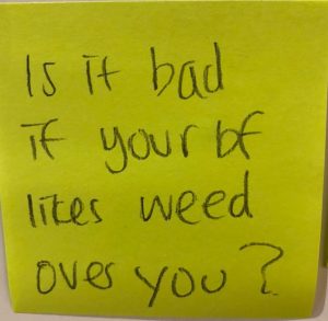 Is it bad if your bf likes weed over you?