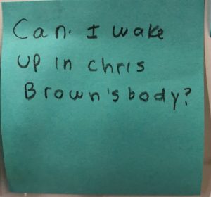 Can I wake up in Chris Brown's body?