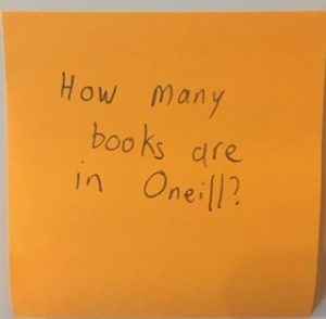 How many books are in O'Neill?