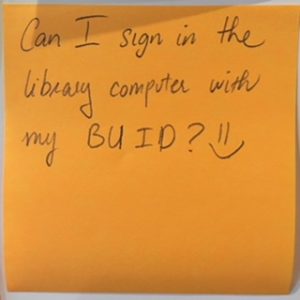 Can I sign in the library computer with my BU ID? =)