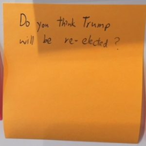 Do you think Trump will be re-elected?