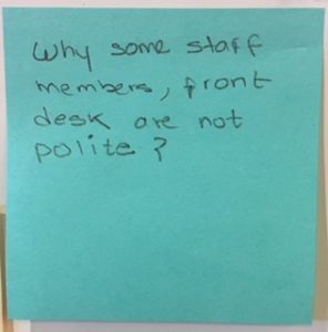 Why some staff members, front desk are not polite?