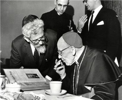 Photo of Jesuits meeting with a Rabbi