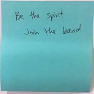 Be the spirit join the band