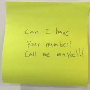 Can I have your number? Call me maybe!!!