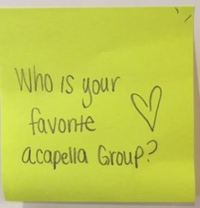 Who is your favorite acapella group?
