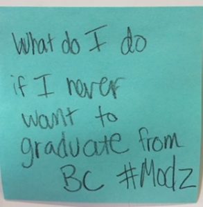 What do I do if I never want to graduate from BC #Modz