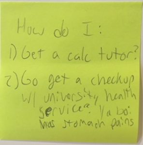How do I: 1) Get a calc tutor? 2) Go get a checkup w/university health service? Ya boi has stomach pains.