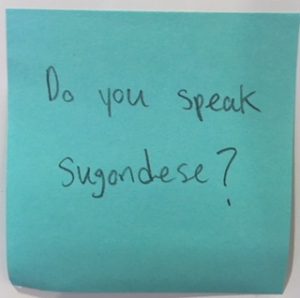 Do you speak Sugoondese?