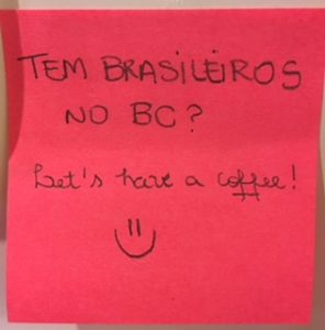 Tem Brasileiros no BC? [Answer: Let's have a coffee! :)]