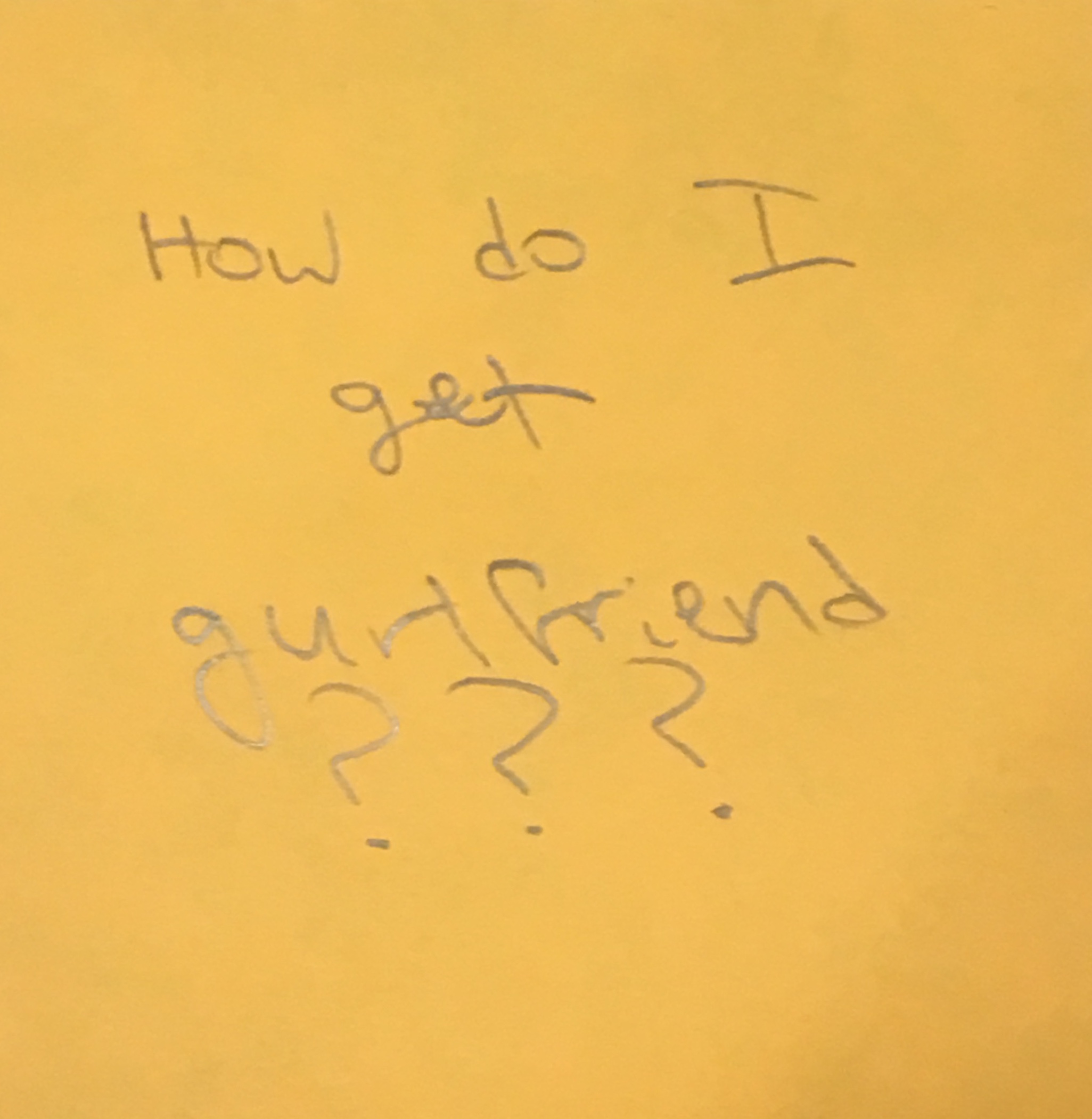 How Do I Get Gurlfriend The Answer Wall