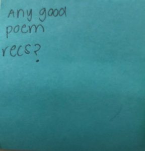 Any good poem recs?