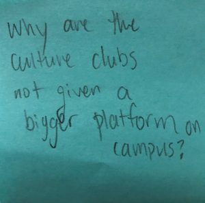 Why are the culture clubs not given a bigger platform on campus?