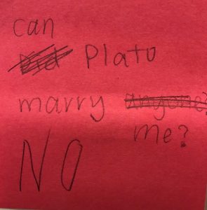 can Plato marry me? (reply: NO)
