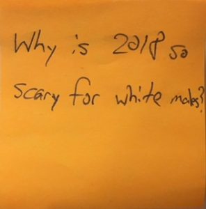 Why is 2018 so scary for white males?