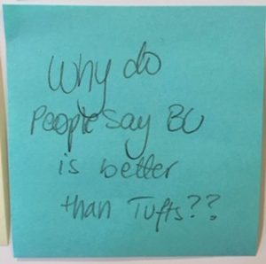 Why do people say BU is better than Tufts??