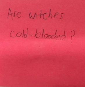 Are witches cold-blooded?