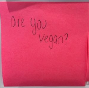 Are you vegan?