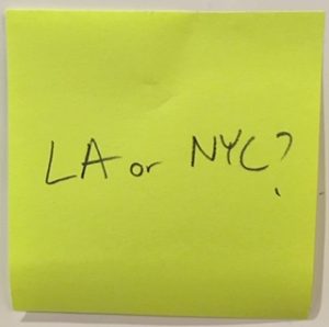LA or NYC?
