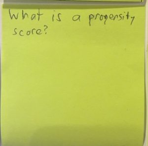What is a propensity score?
