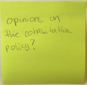 opinions on the cohabitation policy?