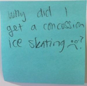 Why did I get a concussion ice skating :(?