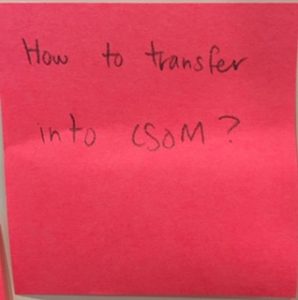 How to transfer into CSOM?