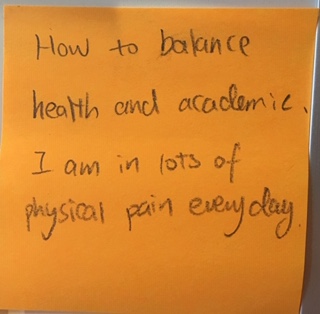 How to balance health and academic. am in lots of physical pain everyday.