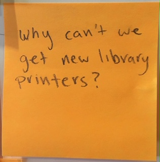 Why can't we get new library printers?