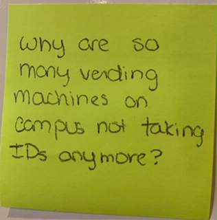 Why are so many vending machines on campus not taking IDs anymore?