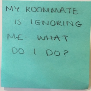 MY ROOMMATE IS IGNORING ME - WHAT DO I DO?