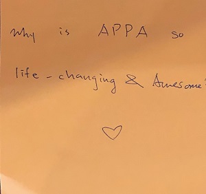 Why is APPA so life changing & awesome? <3