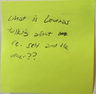 What is [Louimas?] talking about re: self and the other??