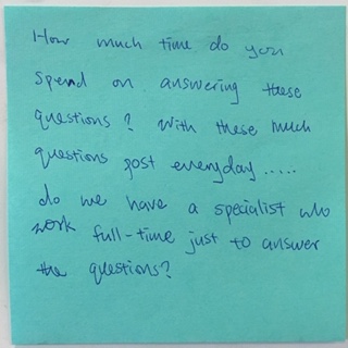 How much time do you spend on answering these questions? With these much questions post every day... do we have a specialist who work full-time just to answer the questions?