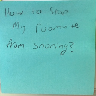 How to stop my roomate from snoring?